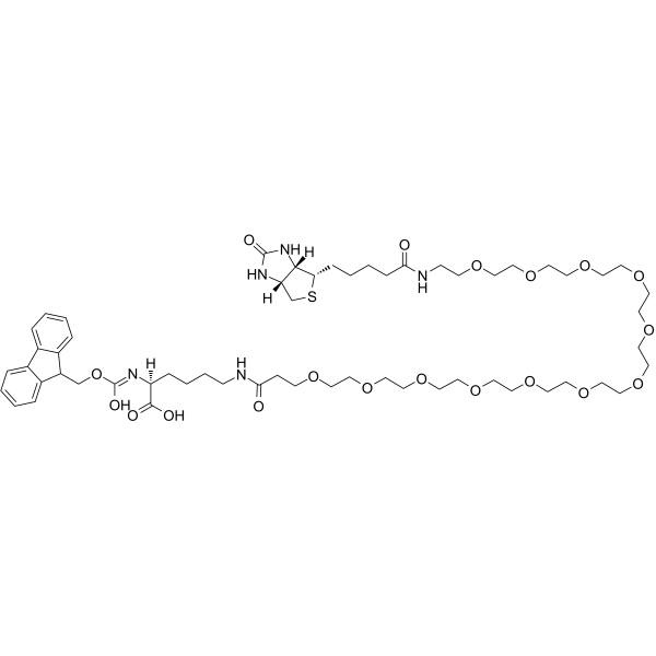 Fmoc-Lys(biotin-PEG12)-OH图片