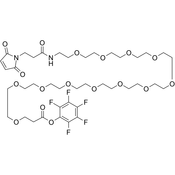 Mal-NH-PEG12-CH2CH2COOPFP ester图片