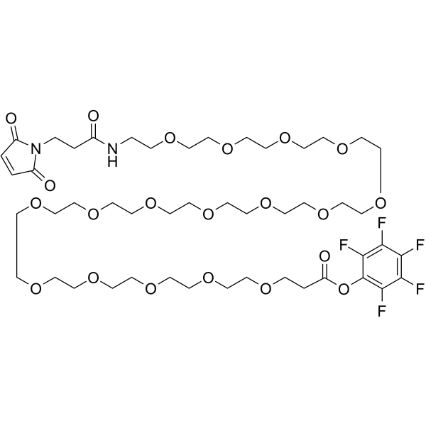 Mal-NH-PEG16-CH2CH2COOPFP ester图片