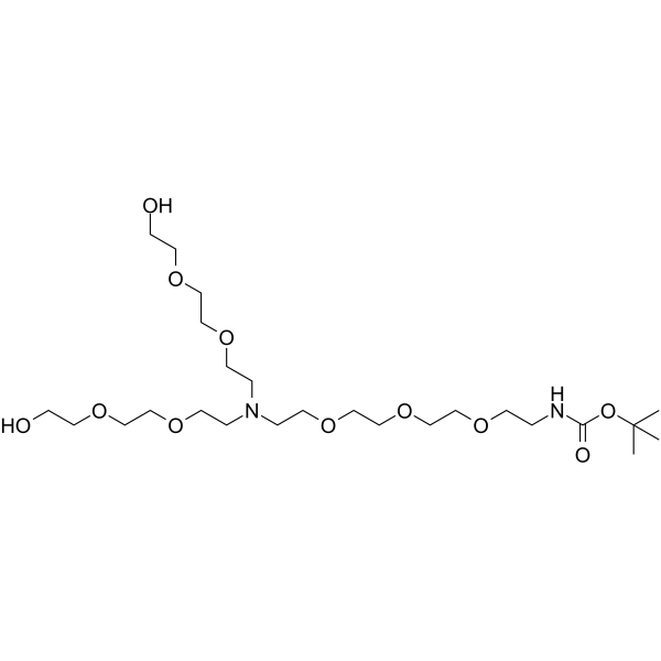 N-(Boc-PEG3)-N-bis(PEG2-alcohol)图片