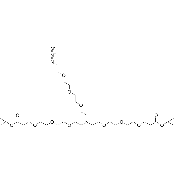 N-(Azido-PEG3)-N-bis(PEG3-Boc)图片