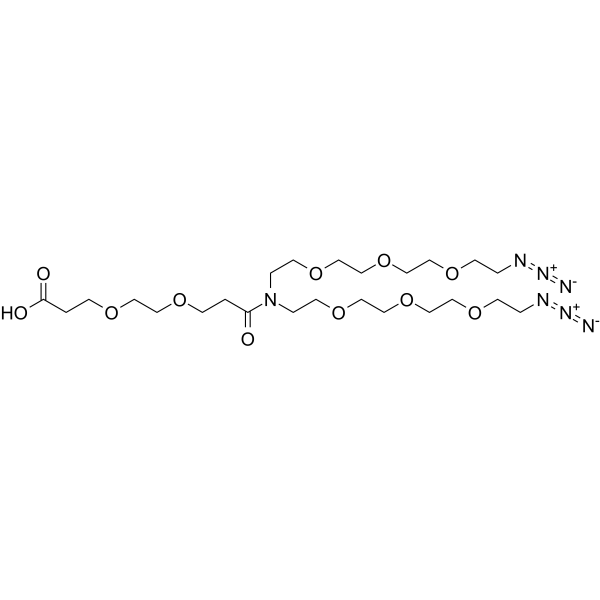 N-(Acid-PEG2)-N-bis(PEG3-azide)图片