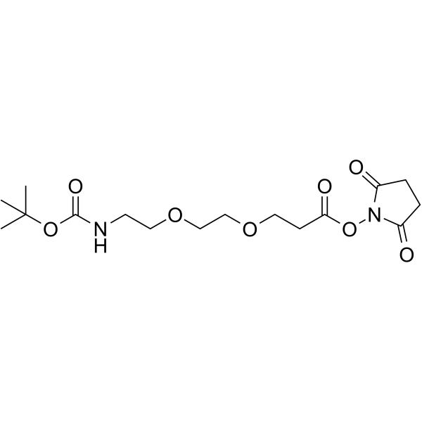 Boc-NH-PEG2-C2-NHS ester图片