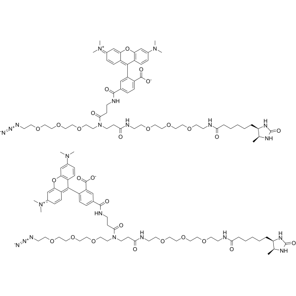 (5,6)TAMRA-PEG3-Azide-PEG3-Desthiobiotin图片