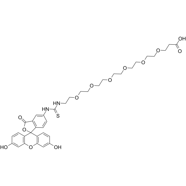 Fluorescein-thiourea-PEG6-acid图片