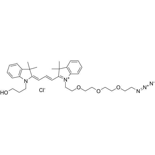 N-Hydroxypropyl-N'-(azide-PEG3)-Cy3图片