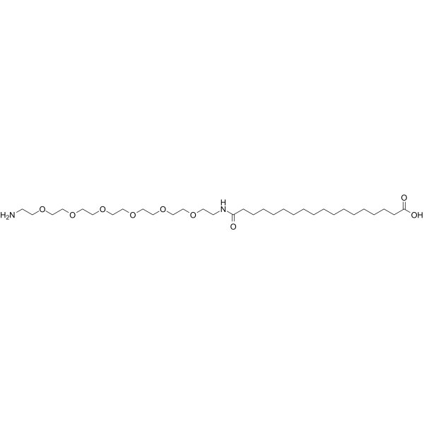 Amino-PEG6-amido-C16-COOH图片