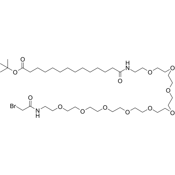Bromoacetamido-PEG9-ethylcarbamoyl-C12-Boc图片