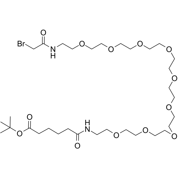 Bromoacetamido-PEG9-ethylcarbamoyl-C4-Boc图片