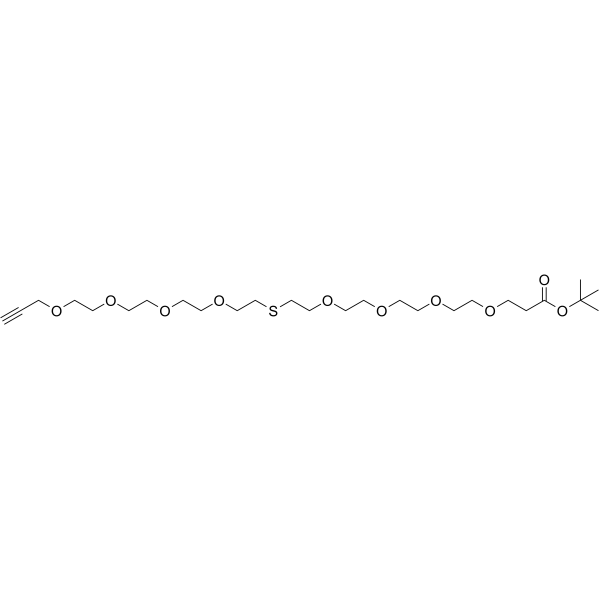 Propargyl-PEG4-S-PEG4-Boc图片