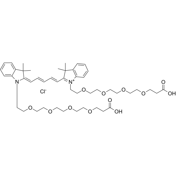 Bis-(N,N'-carboxyl-PEG4)-Cy5图片