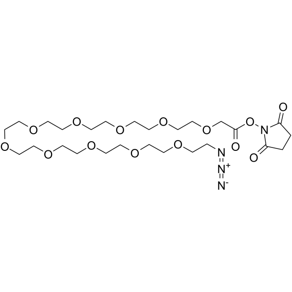 Azido-PEG10-CH2CO2-NHS图片