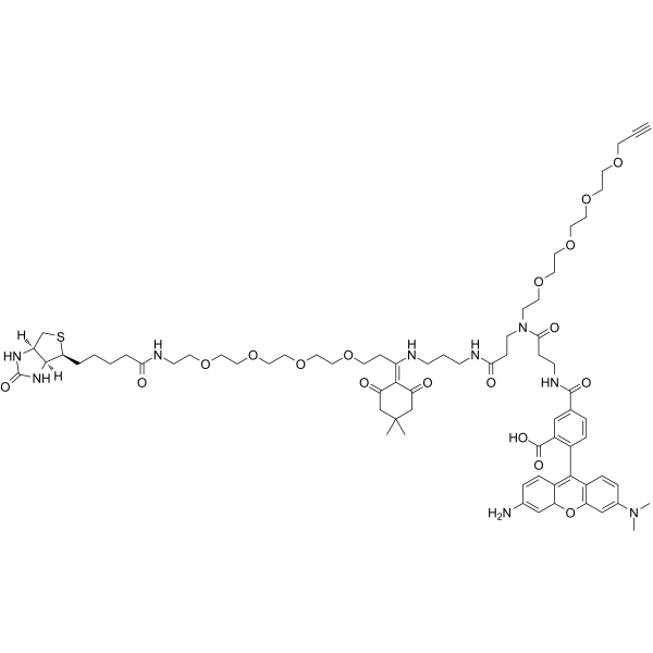 Dde Biotin-PEG4-TAMRA-PEG4 Alkyne图片