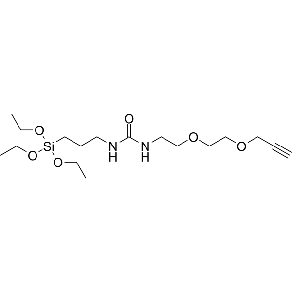 Propargyl-PEG2-urea-C3-triethoxysilane图片