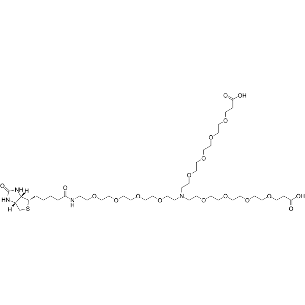 N-(Biotin-PEG4)-N-bis(PEG4-acid)图片