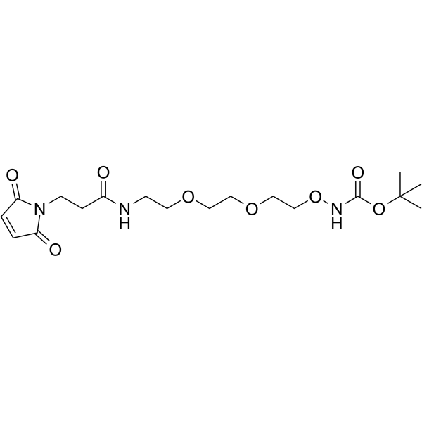 Mal-amide-PEG2-oxyamine-Boc图片