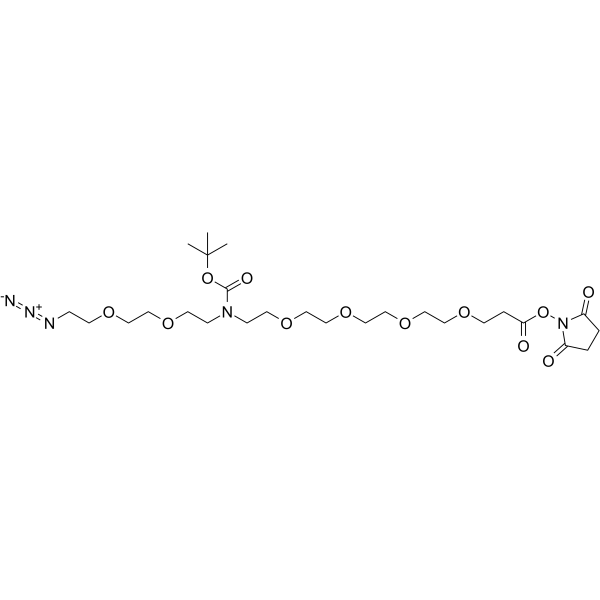 N-(Azido-PEG2)-N-Boc-PEG4-NHS ester图片