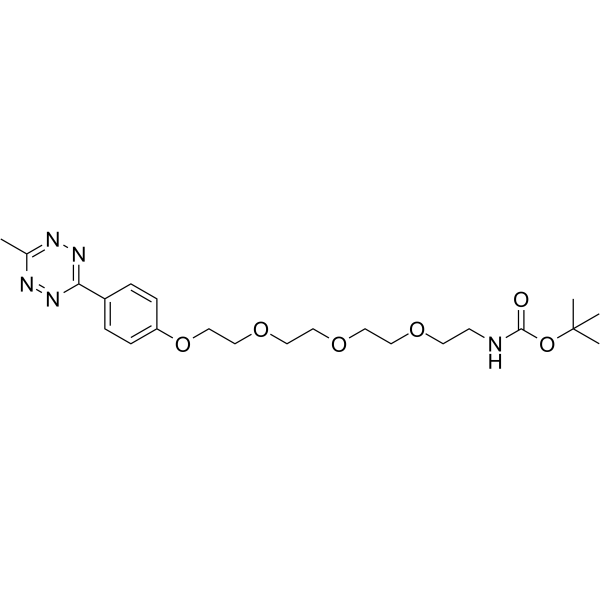Methyltetrazine-PEG4-NH-Boc图片