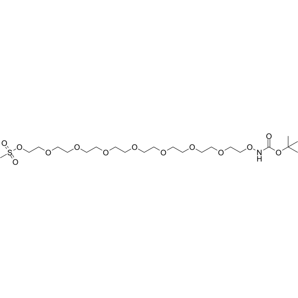 t-Boc-Aminooxy-PEG8-Ms图片