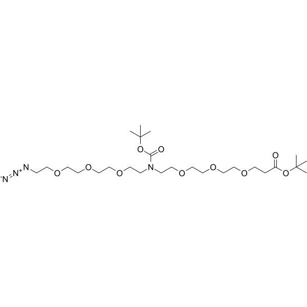 N-(Azido-PEG3)-N-Boc-PEG3-t-butyl ester图片