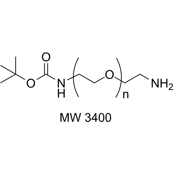 Boc-NH-PEG-amine(MW 3400)图片