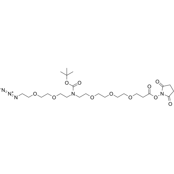 N-(Azido-PEG2)-N-Boc-PEG3-NHS ester图片
