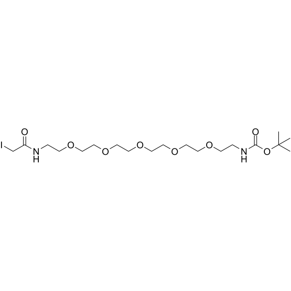 Iodoacetamide-PEG5-NH-Boc图片