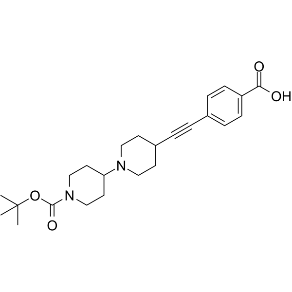 Boc-bipiperidine-ethynylbenzoic acid图片