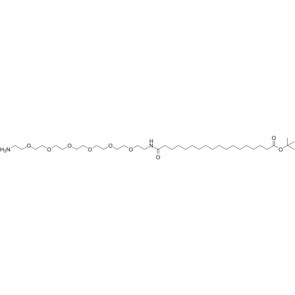 Amino-PEG6-amido-C16-Boc图片