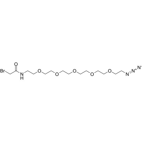 Bromoacetamido-PEG5-azide图片