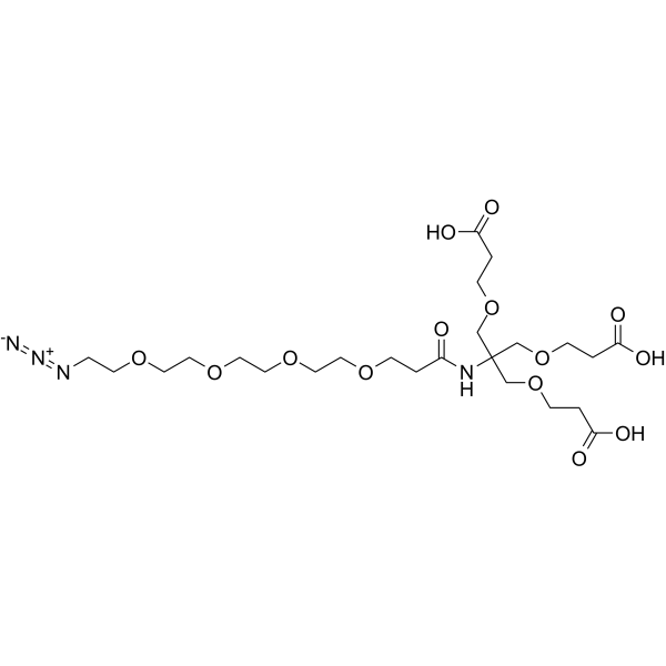 Azido-PEG4-amido-tri-(carboxyethoxymethyl)-methane图片