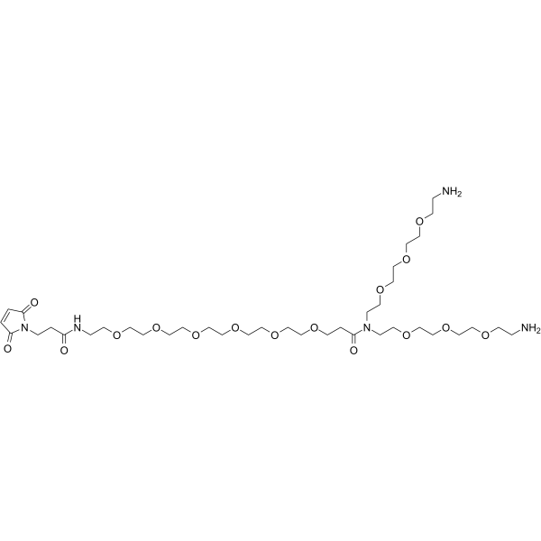 N-(Mal-PEG6)-N-bis(PEG3-amine)图片