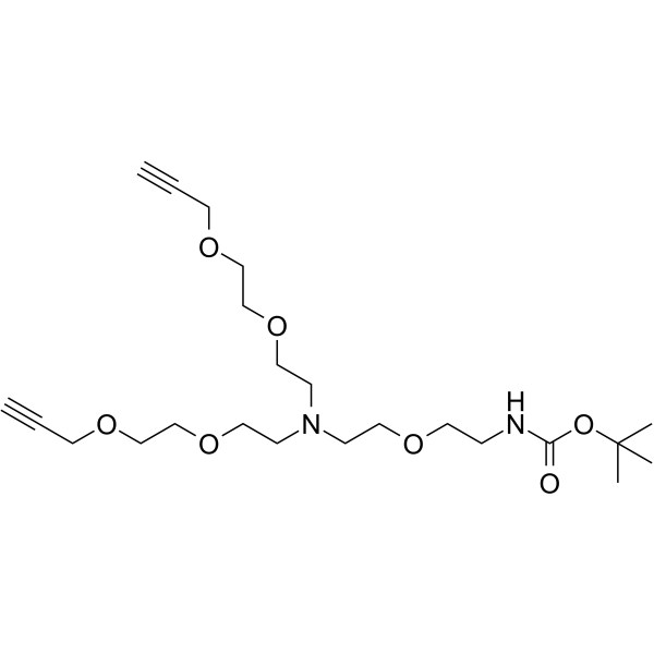 N-(Boc-PEG1)-N-bis(PEG2-propargyl)图片