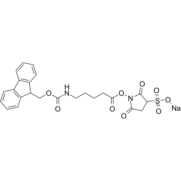 Fmoc-NH-pentanoic acid-NHS-SO3Na图片