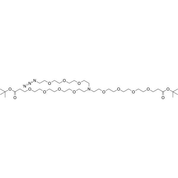 N-(Azido-PEG3)-N-bis(PEG4-Boc)图片