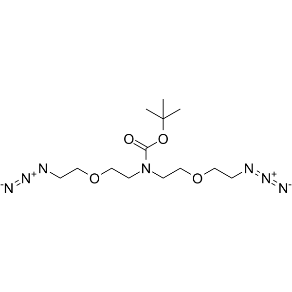 N-Boc-N-bis(C2-PEG1-azide)图片