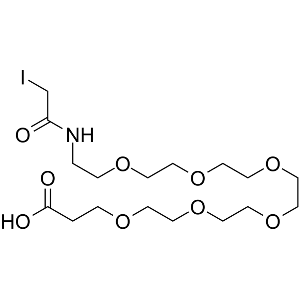 Iodoacetamido-PEG6-acid图片