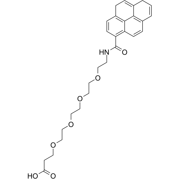 Pyrene-amido-PEG4-CH2CH2COOH图片