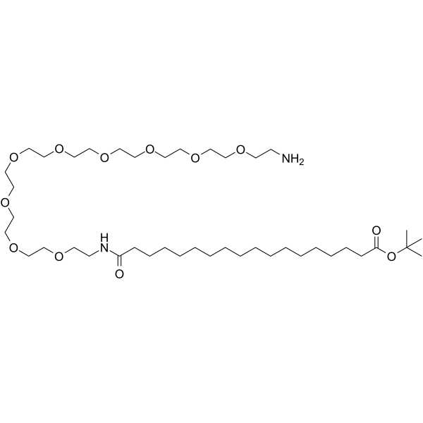 Amino-PEG9-amido-C16-Boc图片