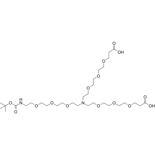 N-(Boc-PEG3)-N-bis(PEG3-acid)图片