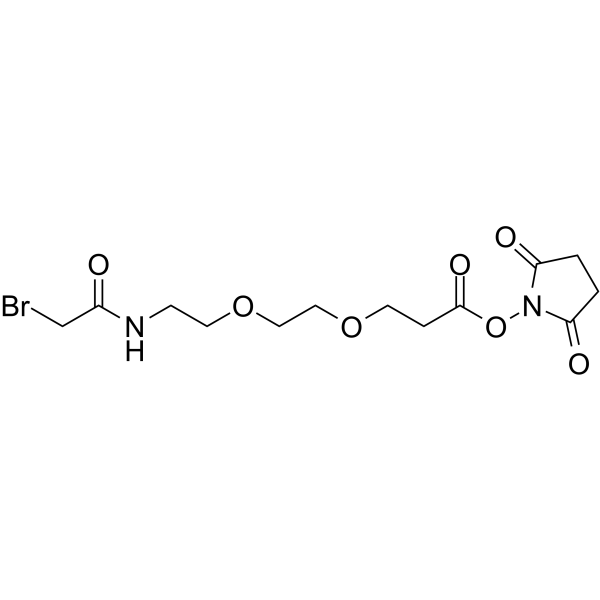 Bromoacetamido-PEG2-C2-NHS ester图片