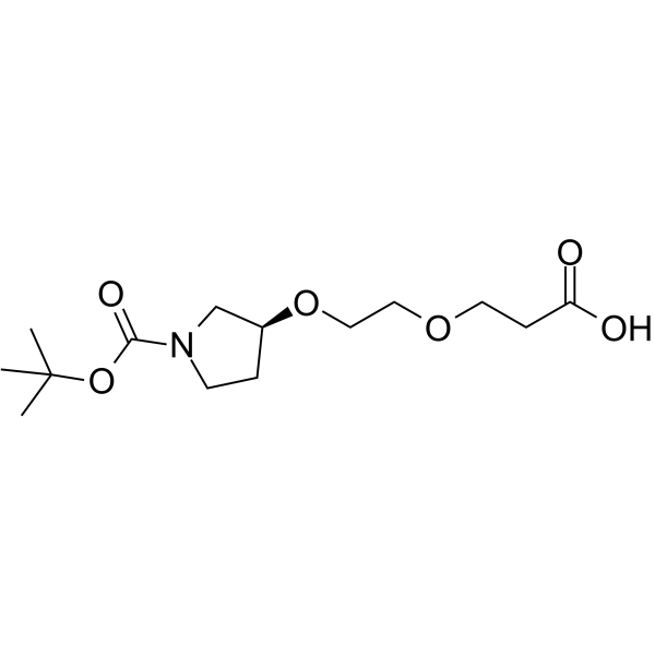 Boc-Pyrrolidine-PEG2-COOH图片