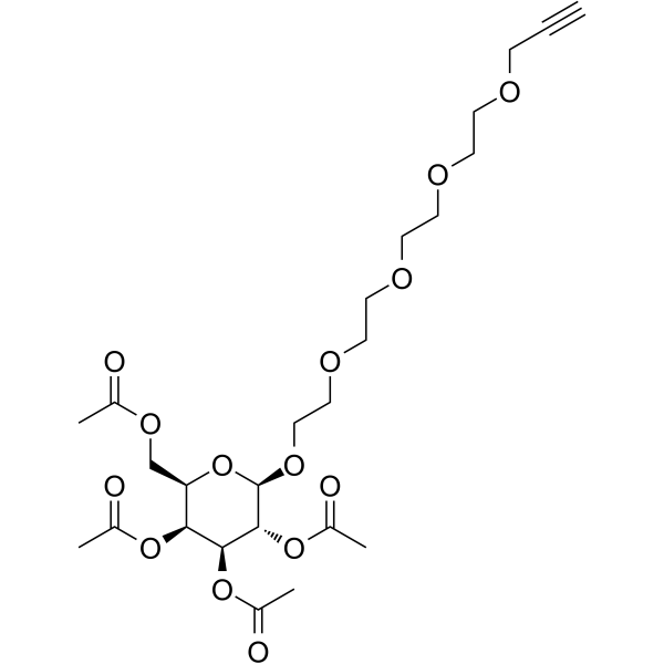 Propargyl-PEG4-tetra-Ac-beta-D-galactose图片