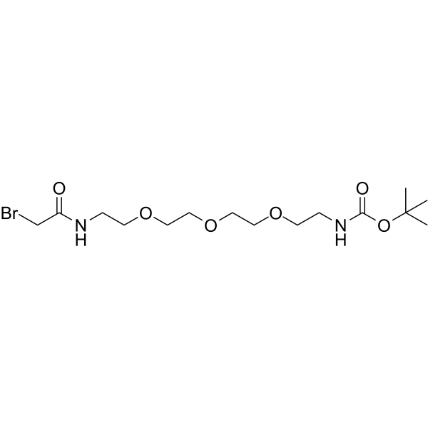 Bromoacetamido-PEG3-NH-Boc图片