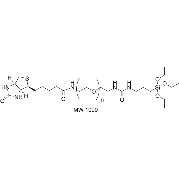Biotin-PEG-triethoxysilane(MW 1000)图片