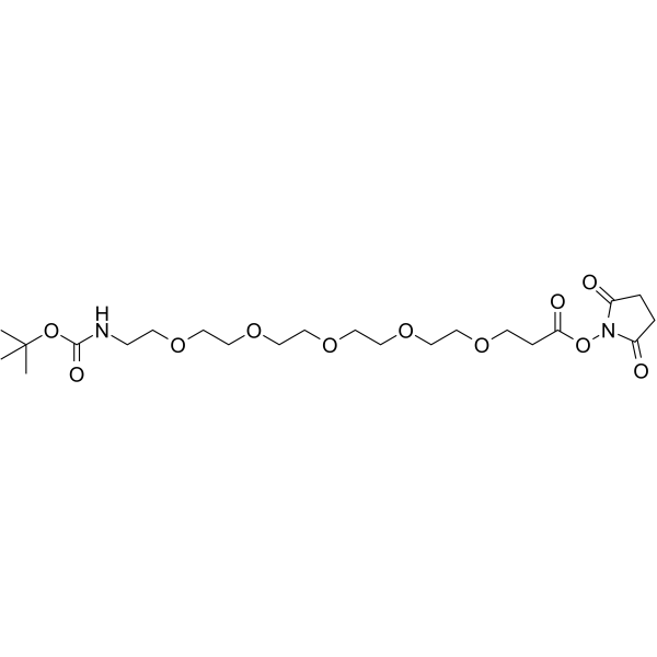 Boc-N-PEG5-C2-NHS ester图片