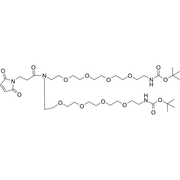 N-Mal-N-bis(PEG4-NH-Boc)图片
