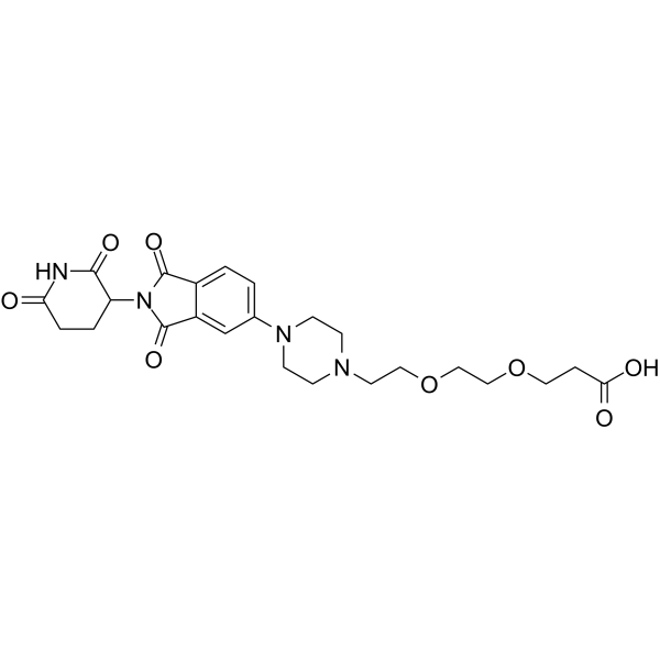 Thalidomide-Piperazine-PEG2-COOH图片