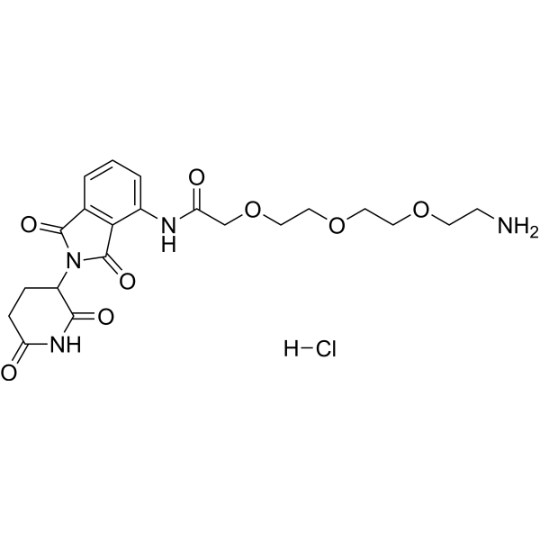 Pomalidomide-amino-PEG3-NH2 hydrochloride图片