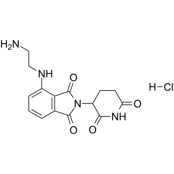 Pomalidomide-C2-NH2 hydrochloride图片